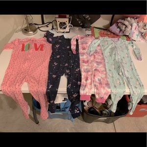 8 pair of girls Foot PJS